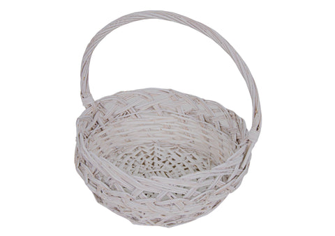 Cos din Rachita Forma Rotunda Alb Cos din Rachita Forma Rotunda Alb