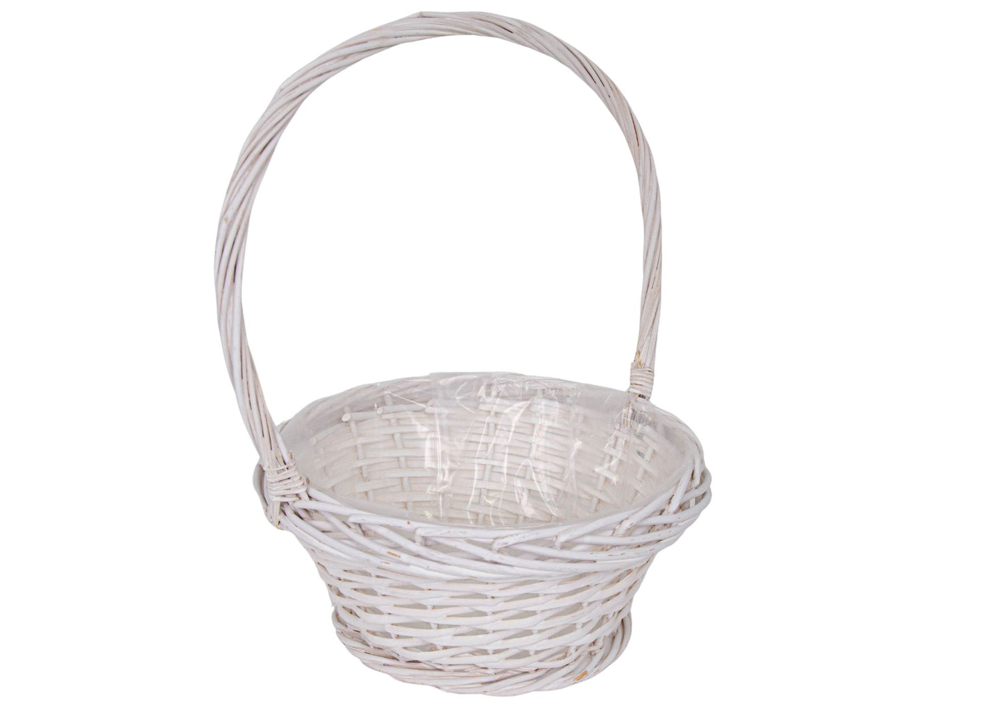 Cos din Rachita Rotund Alb