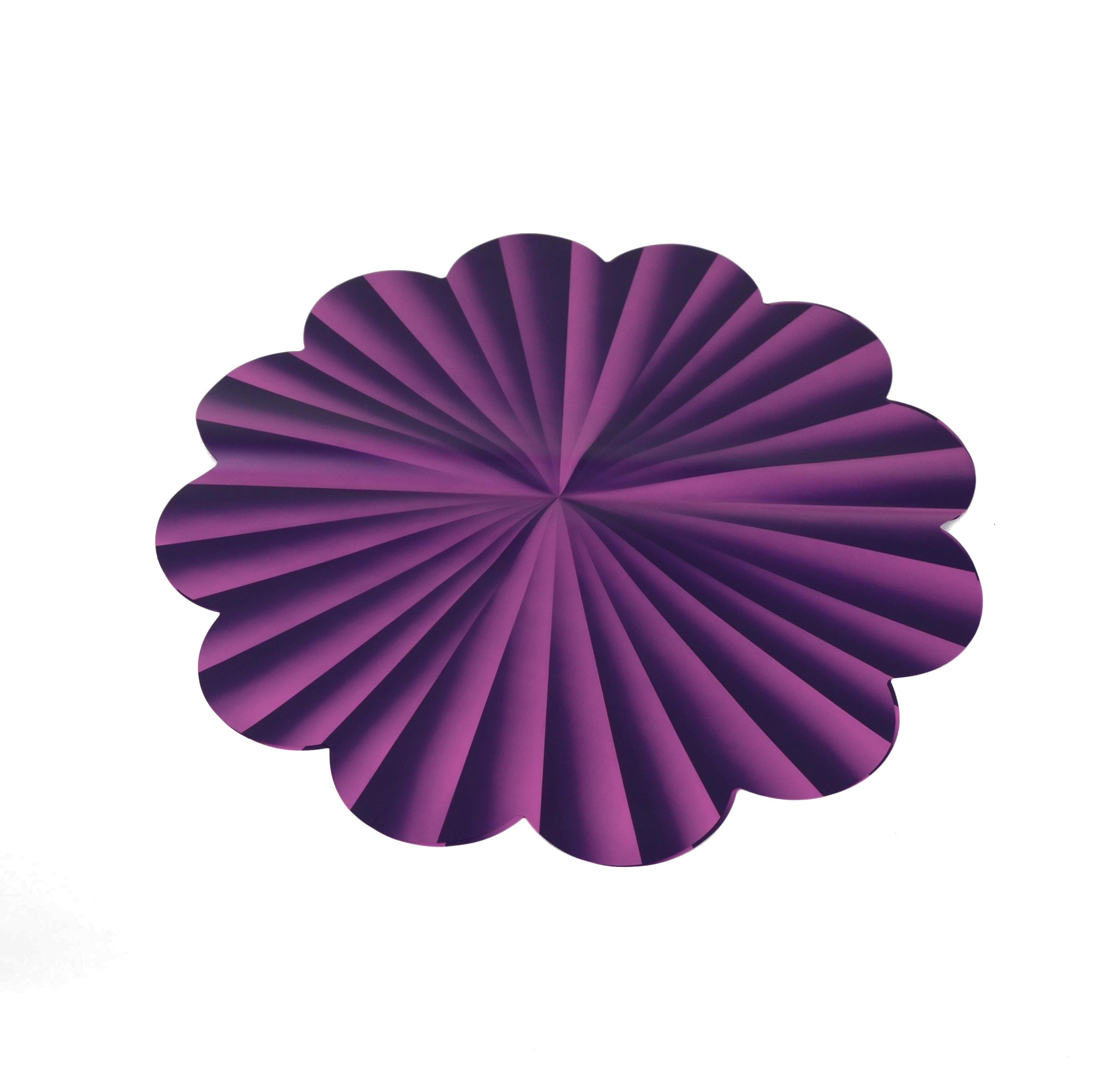 Celofan rotund in forma de soare de culoare mov