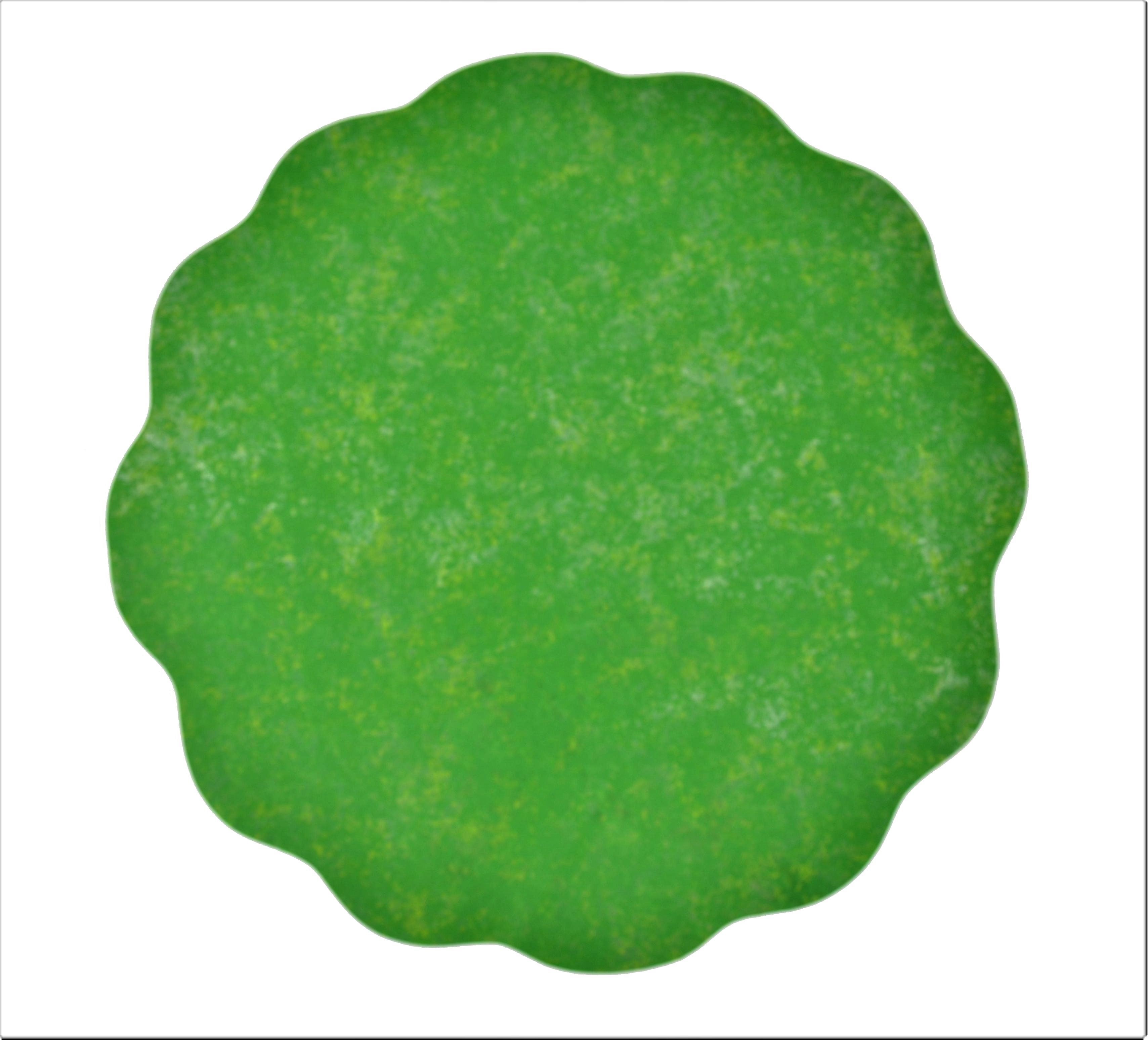 Celofan rotund in forma de soare de culoare verde inchis