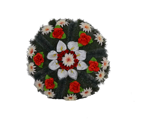 Coroana din pin si brad, rotunda florala mica D 75 Coroana din pin si brad, rotunda florala mica D 75
