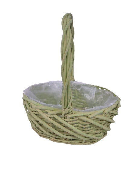 Cos din rachita oval cu o toarta m3