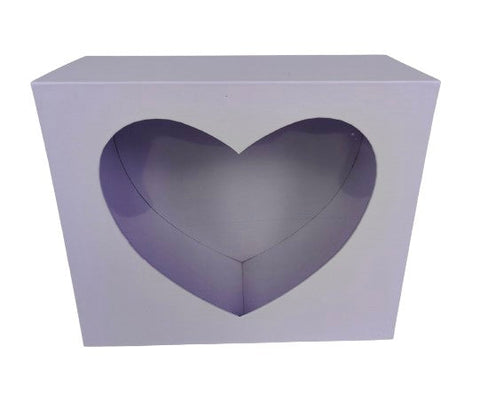 Cutie dreptunghiulara cu decupaj in forma de inima Cutie dreptunghiulara cu decupaj in forma de inima