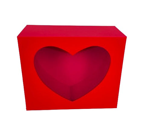 Cutie dreptunghiulara cu decupaj in forma de inima Cutie dreptunghiulara cu decupaj in forma de inima