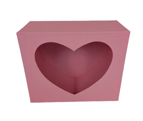Cutie dreptunghiulara cu decupaj in forma de inima Cutie dreptunghiulara cu decupaj in forma de inima