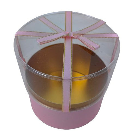 Cutie rotunda uni cu capac cilindric transparent Cutie rotunda uni cu capac cilindric transparent