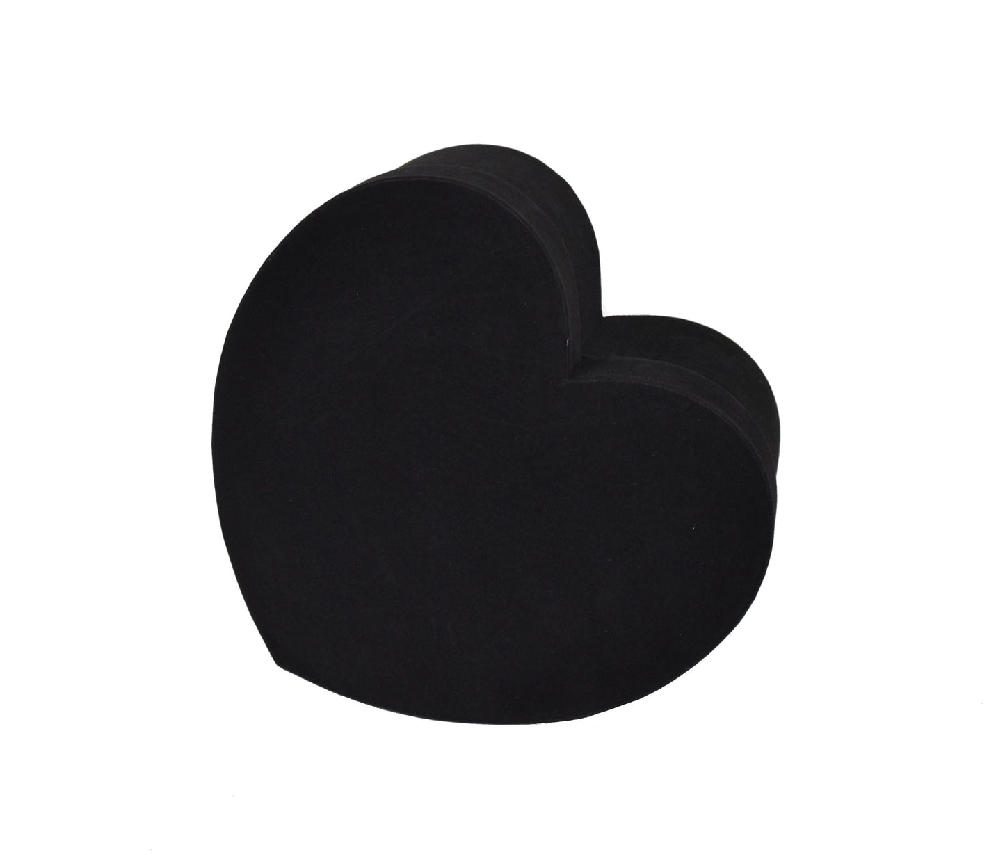 Cutie Tip Inima Uni din Velur pentru Flori D28x26 H14 cm