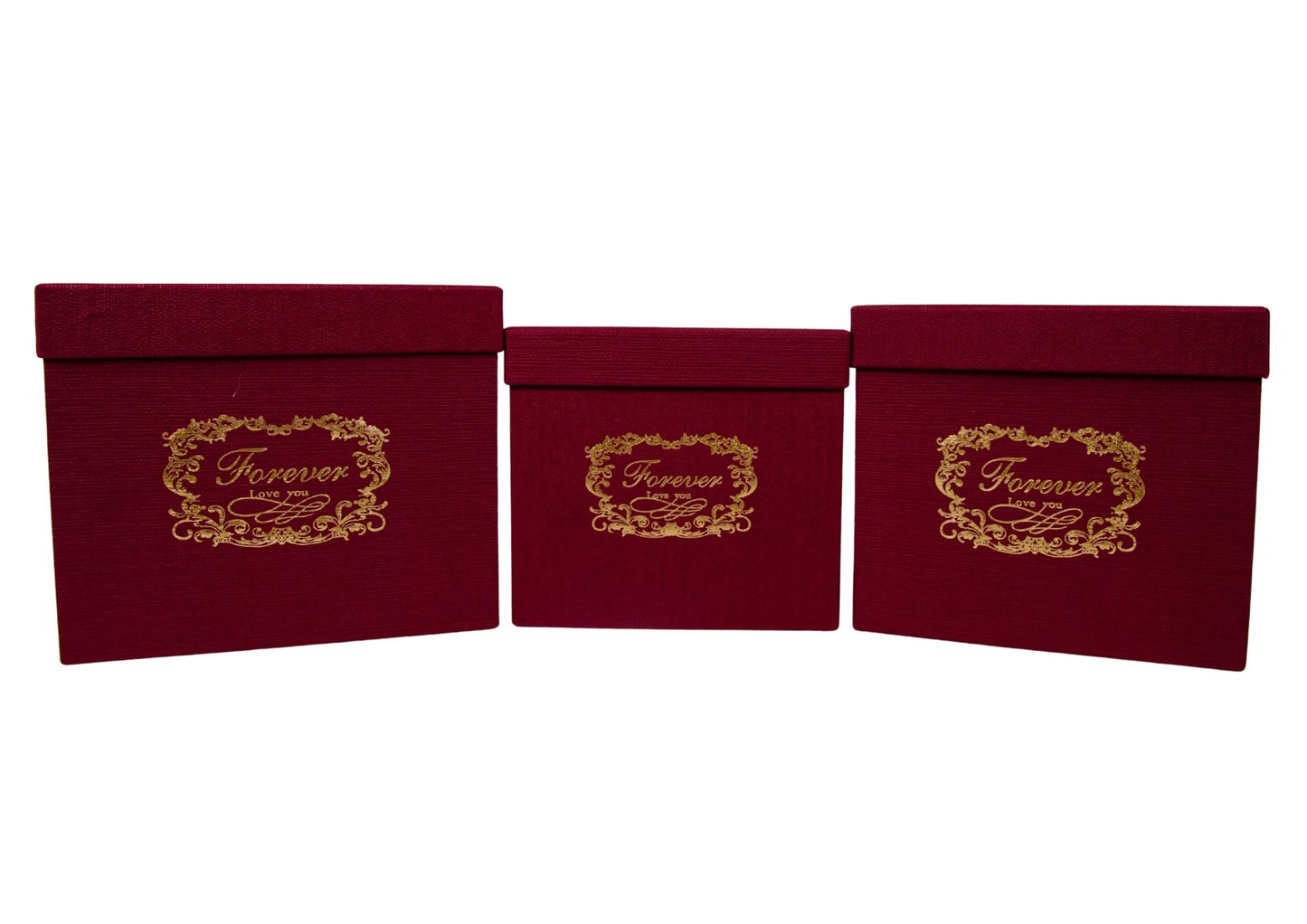 Set 3 Cutii Patrate cu Logo pentru Flori H16-H18