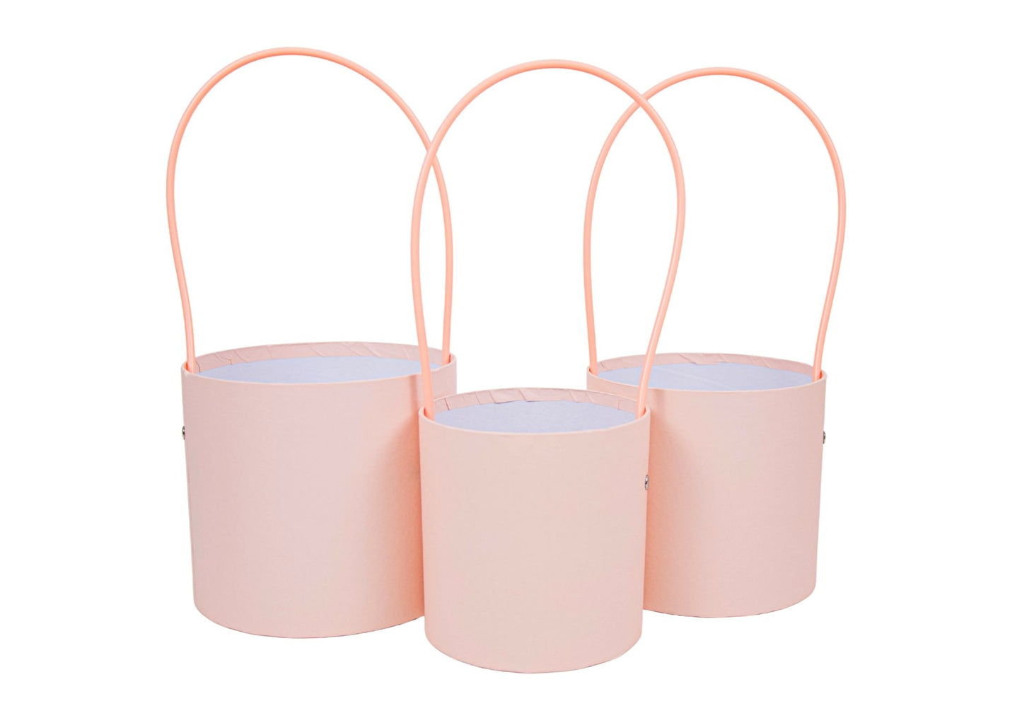 Set 3 ghivece din carton cu toarta