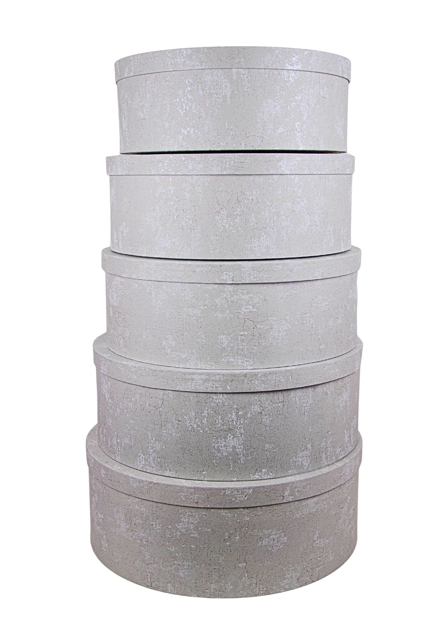 Set 5 Cutii Rotunde Mari pentru Flori H14.5-H18.5