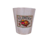 Ghiveci rotund din lemn