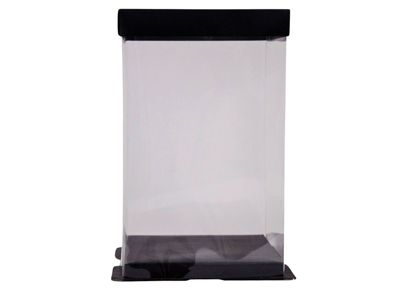 Cutie Transparenta pentru Ursulet din Trandafiri H23 cm