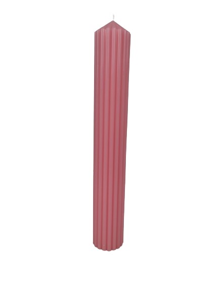 Lumanare de nunta si botez h 39 / d 6 cm