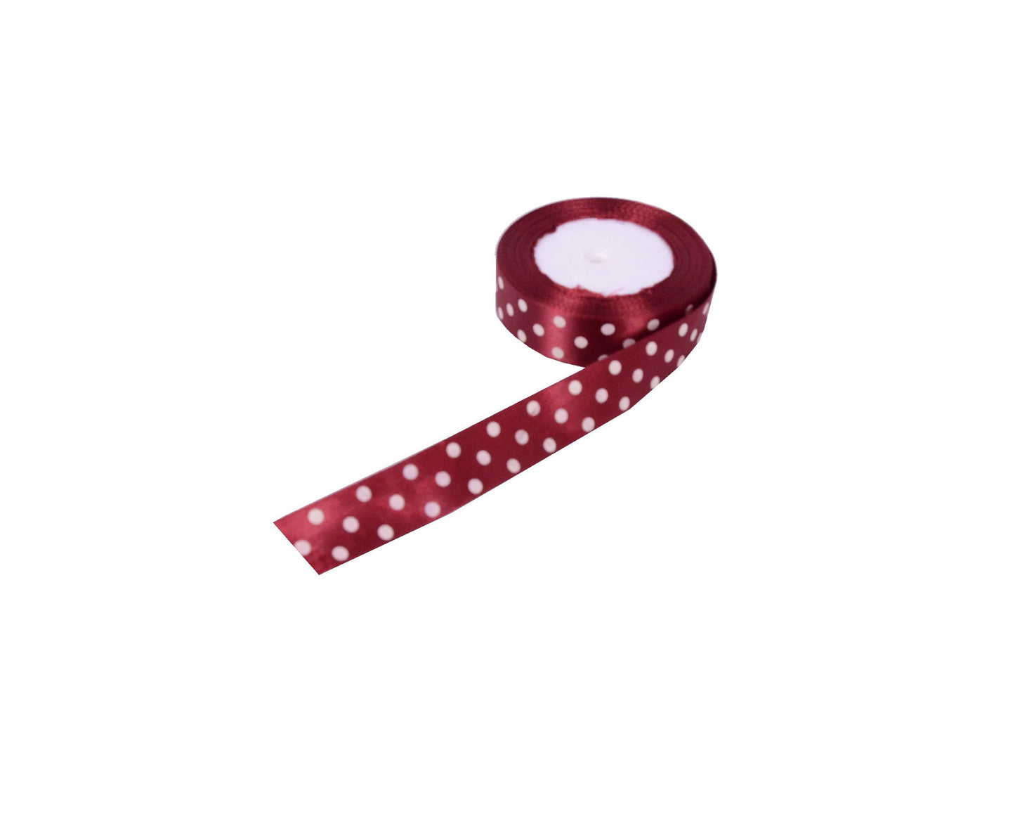 Panglica din satin cu buline 2.5 cm