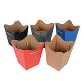 Set 10 ghivece din carton, patrat, uni H18