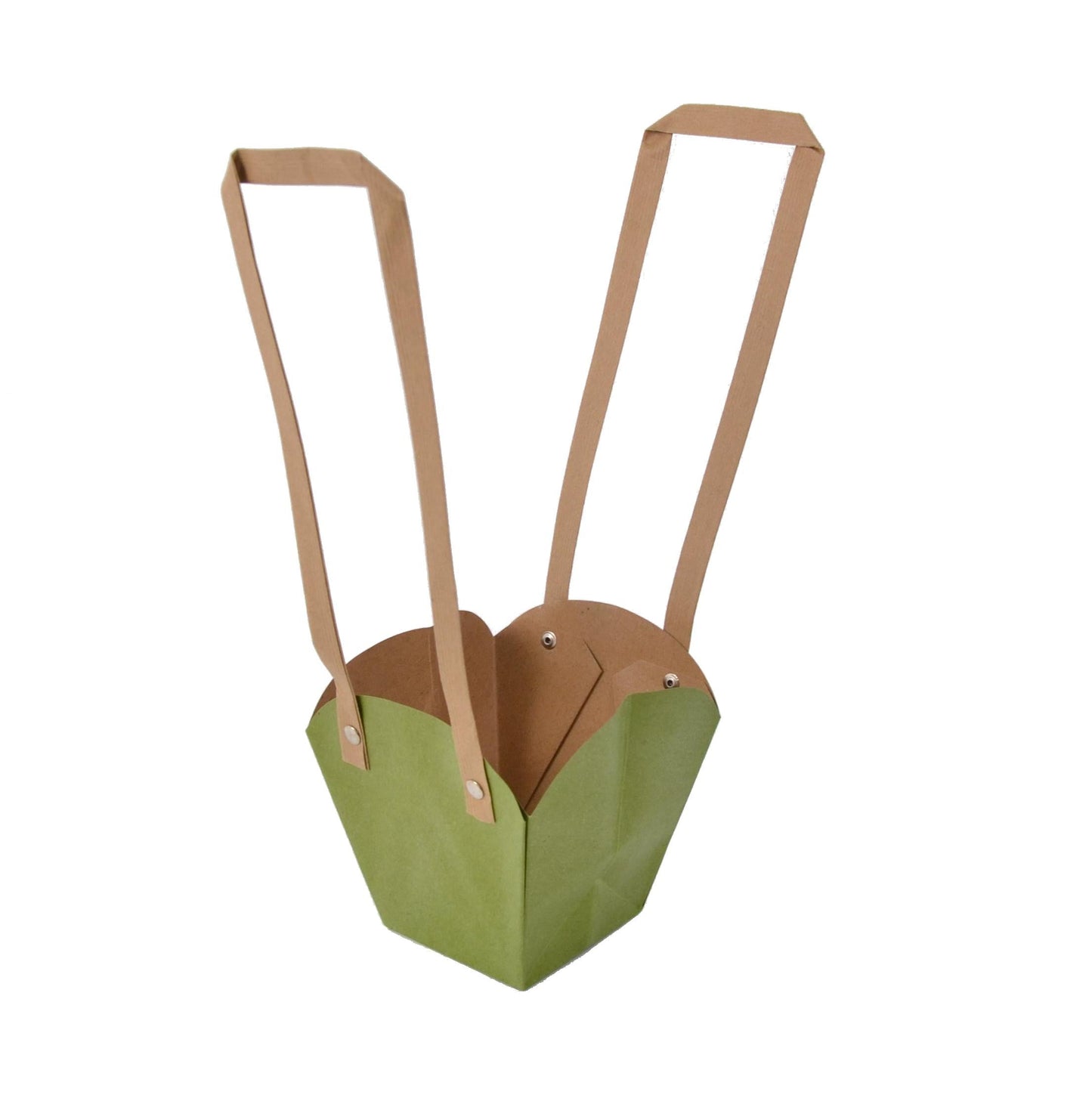 Set 10 pungi din hartie, toarta inalta, uni, mica H 12CM