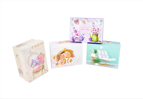 Set 12 cutii dreptunghiulare mici cu imprimeu foto Set 12 cutii dreptunghiulare mici cu imprimeu foto