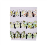 Set 12 fluturi 6 cm. cu cleste