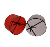 Set 3 cutii rotunde cu funda