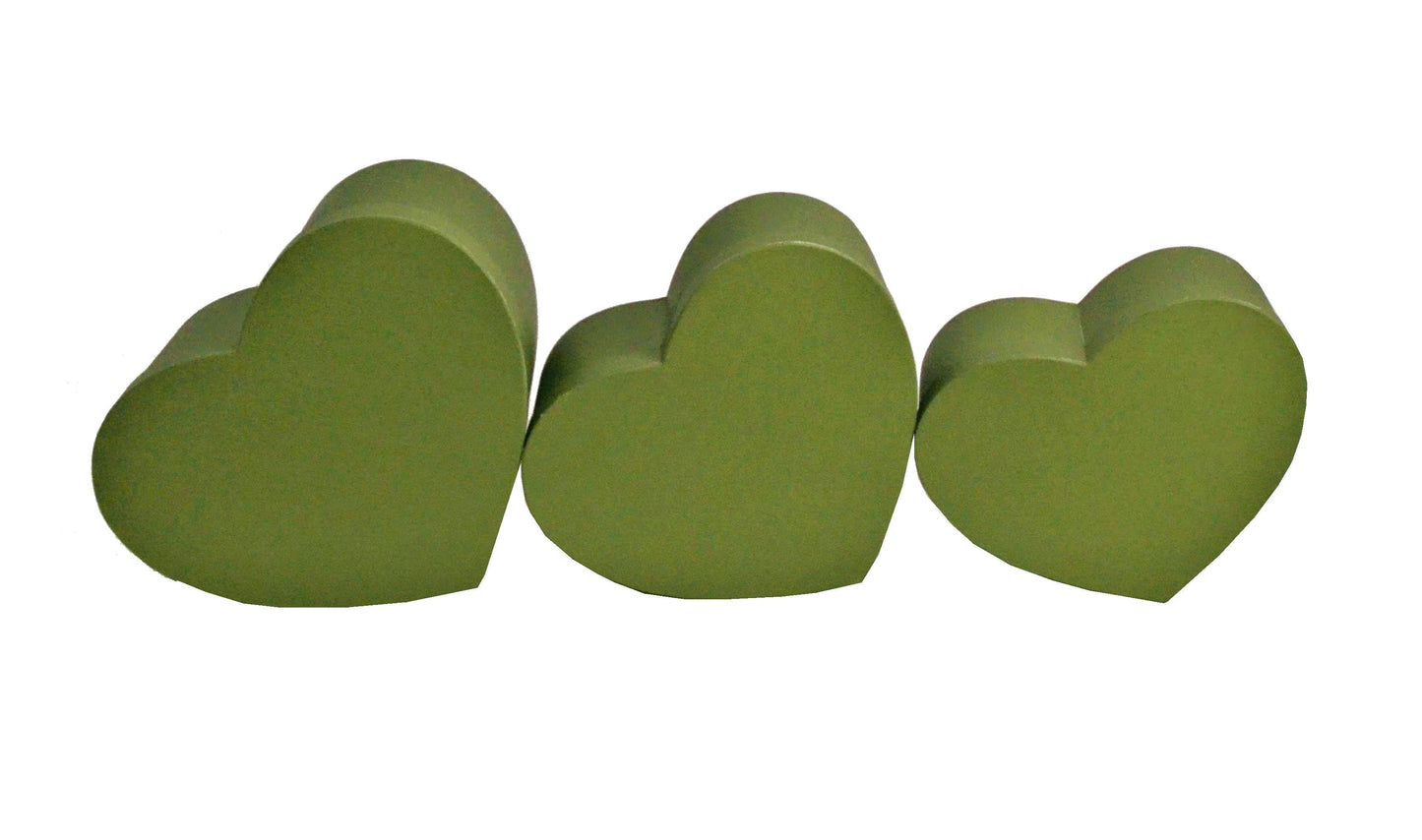 Set 3 Cutii Tip Inima Uni pentru Flori H12-H18