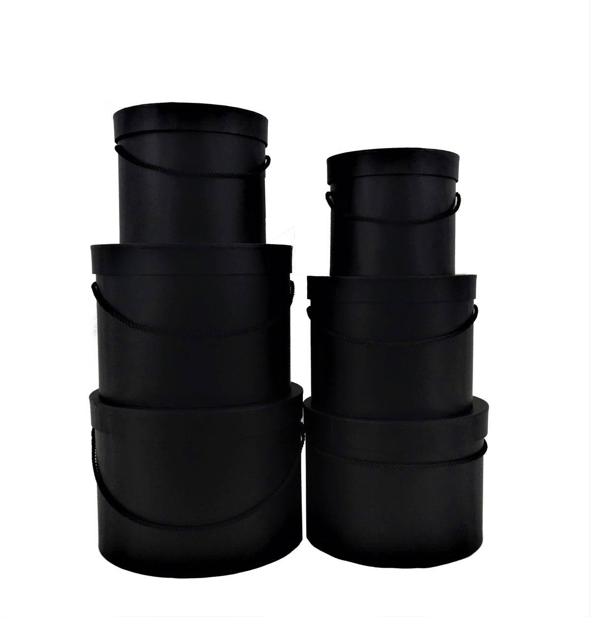 Set 6 cutii rotunde uni