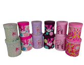 Set doua cutii rotunde cu imprimeu