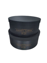 Set doua cutii rotunde satinate uni