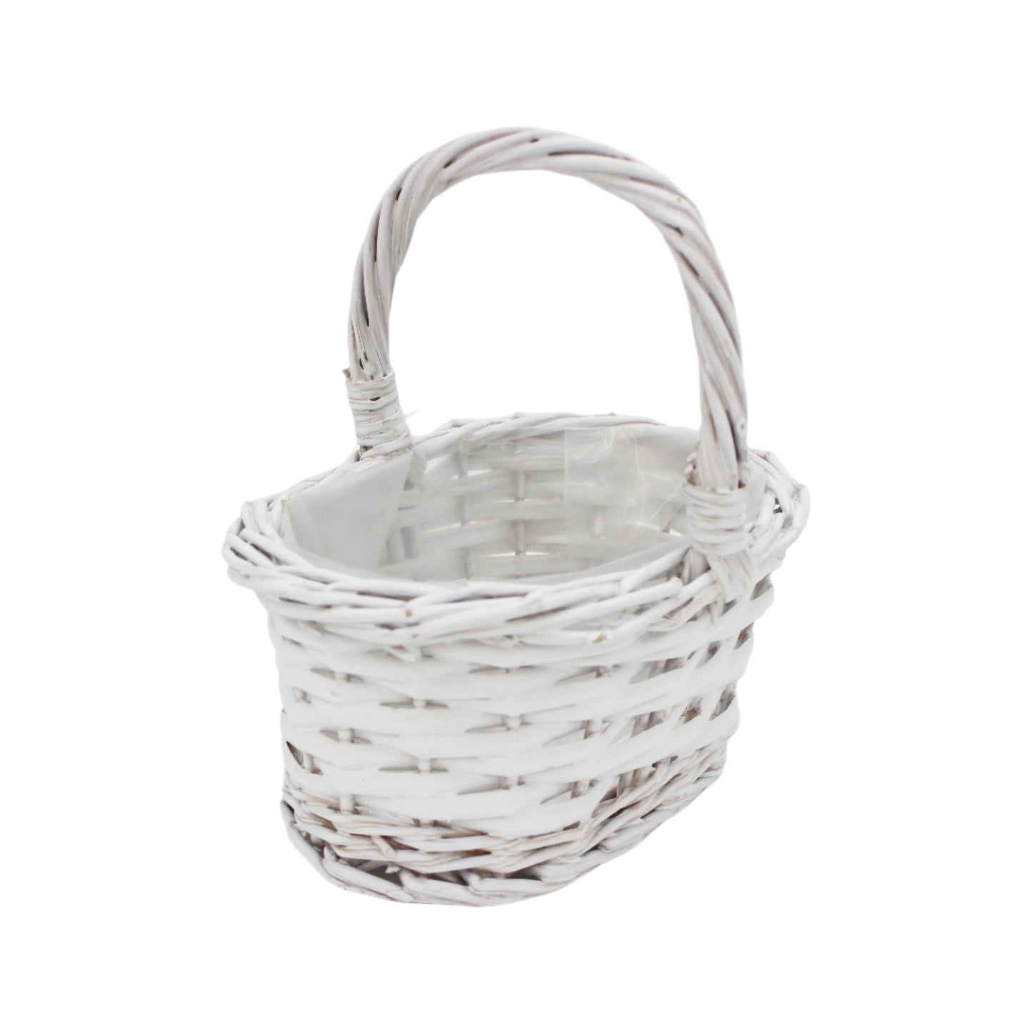 Cos din Rachita Forma Ovala Alungita Alb