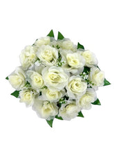 coronita cu trandafiri din plastic 25cm