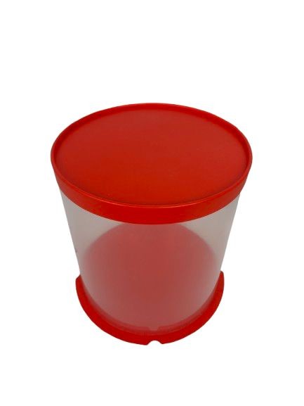 cutie rotunda transparenta medie