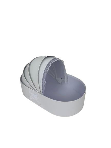 ghiveci din carton tip londou alb