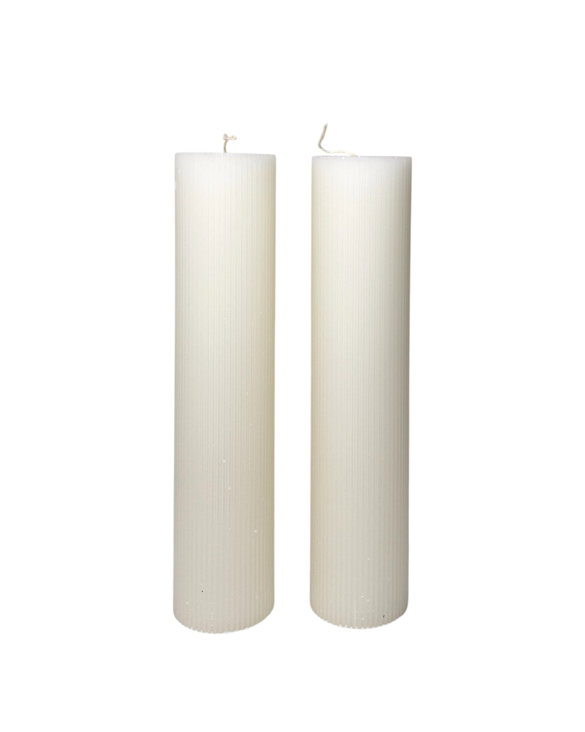 Lumanari Cununie Rotunde cu Linii set 2