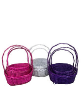 set 3 cosuri din nuiele model 99