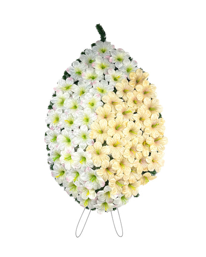 Coroana Brad Artificial Lacrima cu Flori H 140 cm Varianta Plina C4