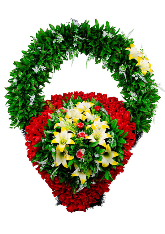 Cos Funerar din Brad Artificial UK H 130 cm C5