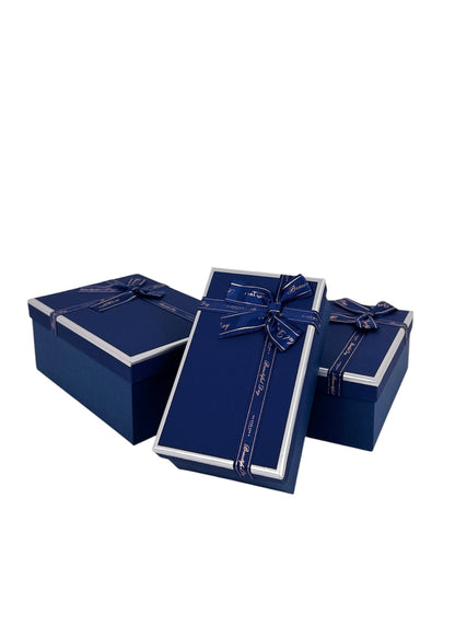Set 3 Cutii Dreptunghi Tip Cadou cu Funda pentru Flori H6.5-9.5