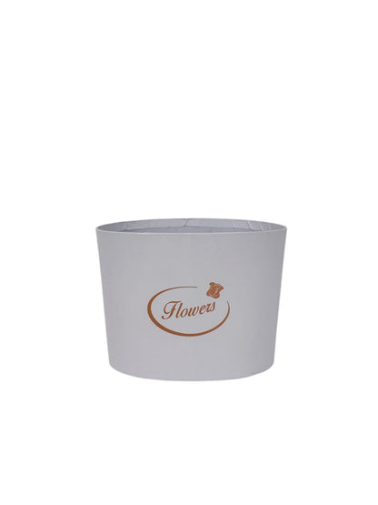 Cutie Ovala Uni pentru Flori Premium D8/14 x H10 cm