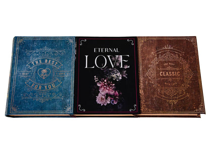 Set 3 Cutii Tip Carte Mica cu Imprimeu Foto pentru Flori H4-H6