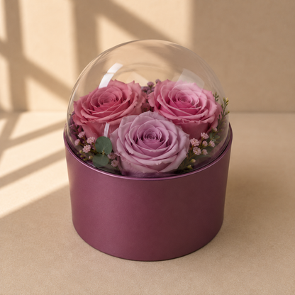 Cutie Rotunda Uni cu Capac Sferic Transparent D12 x H11.5 cm