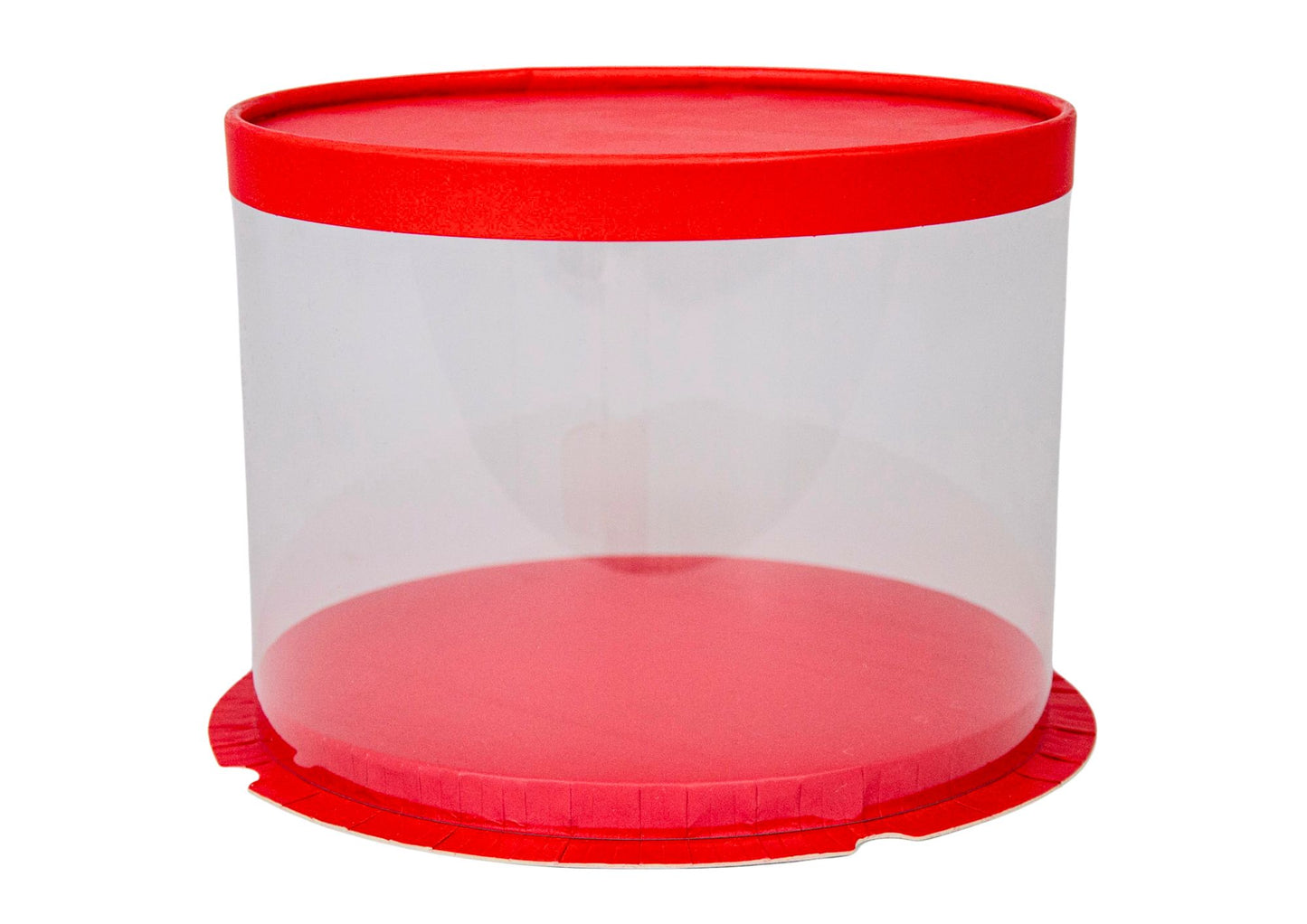 cutie rotunda transparenta mica