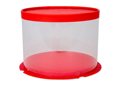 cutie rotunda transparenta mica