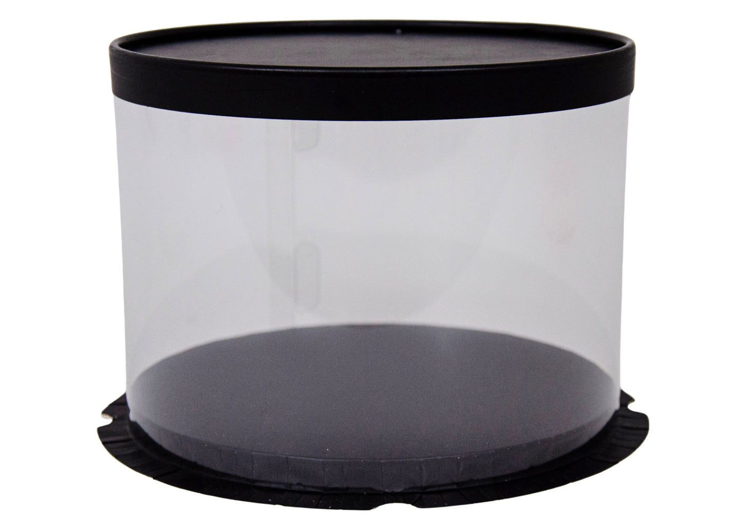 cutie rotunda transparenta mica