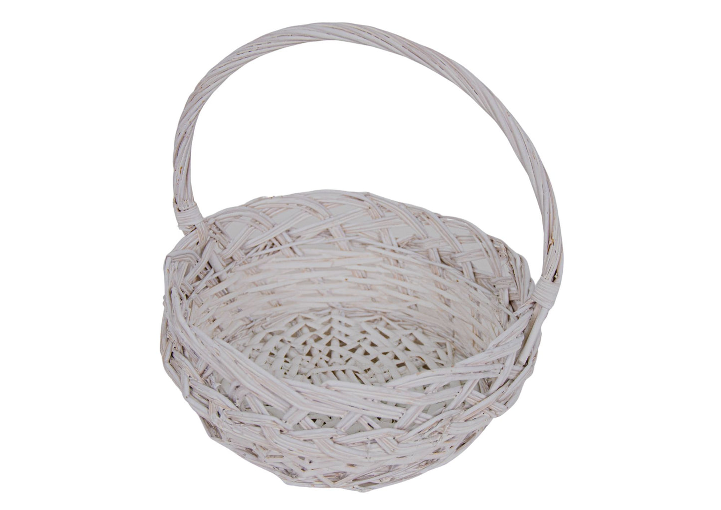 Cos din Rachita Forma Rotunda Alb