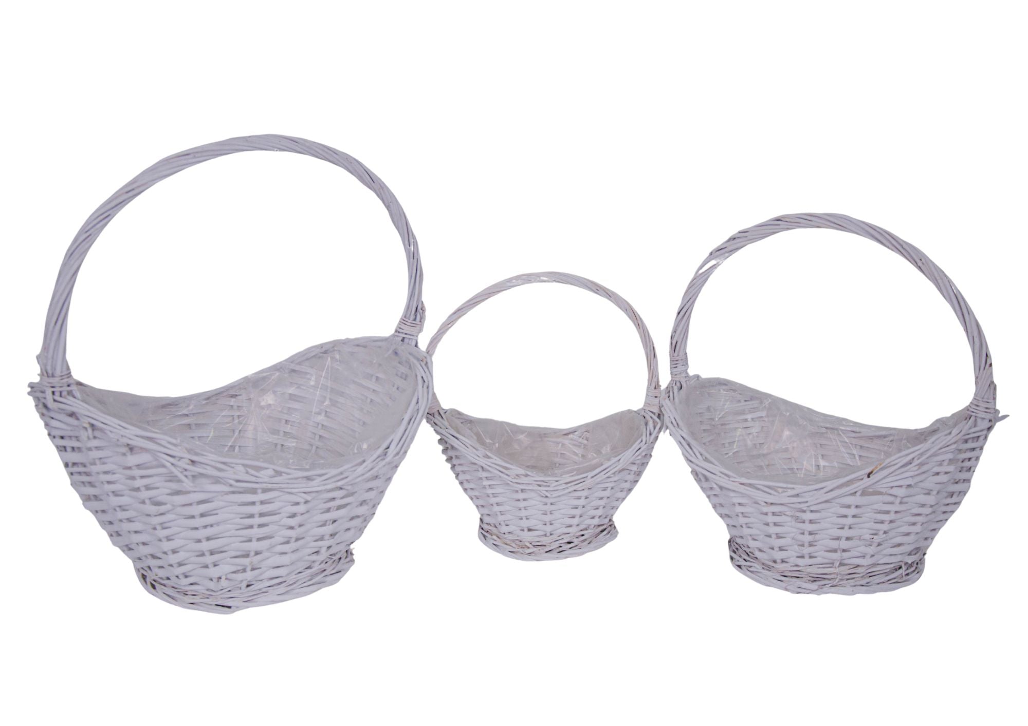 Set 3 Cosuri din Rachita Forma de Lingou de Aur Alb