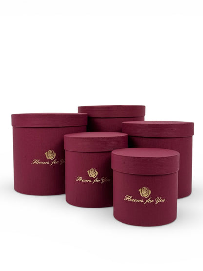 Set 5 Cutii Decoratiuni cu Logo pentru Flori "Flowers For You" H12-H21