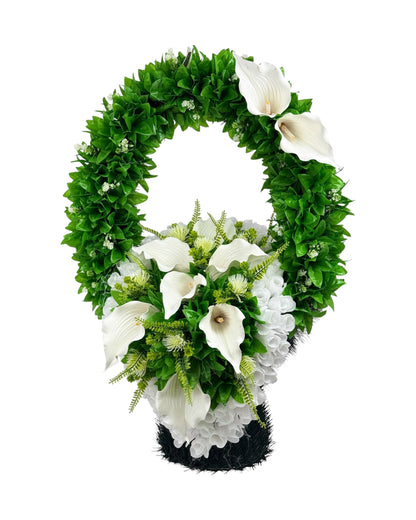 Cos Funerar din Brad Artificial UK mic H 95 cm