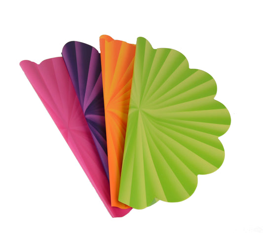 Celofan rotund in forma de soare disponibila in diverse culori
