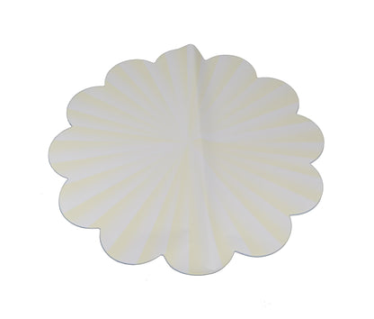 Celofan rotund in forma de soarede culoare alba