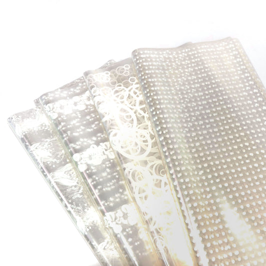 Celofan transparent cu model pachet mic