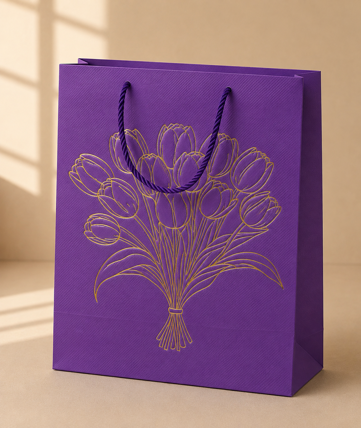 SET 12PUNGI CADOU CU IMPRIMEU LALELE 32X26X12